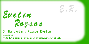 evelin rozsos business card